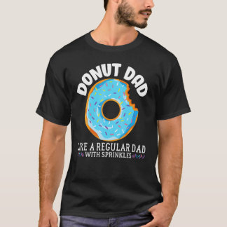 Donut Vater regelmäßiger Vater mit Sprinkles Vater T-Shirt