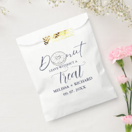Donut verlass ohne Leckerei Hochzeitsdonut Geschenktütchen