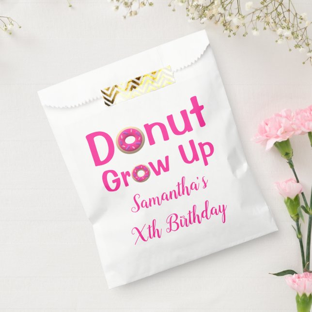 Donut wächst zum Geburtstag auf Geschenktütchen (Versiegelt)