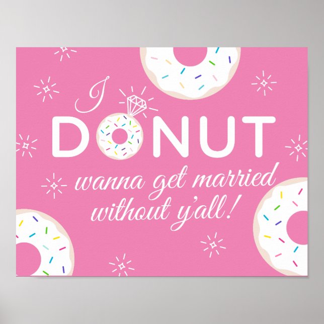 Donut Wanna wird Verheiratet ohne Poster (Vorne)
