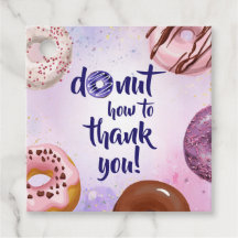 Donut Watercolor Vielen Dank