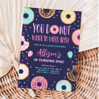 Donut Wollte, dieses rosa süße Mädchen zum Geburts