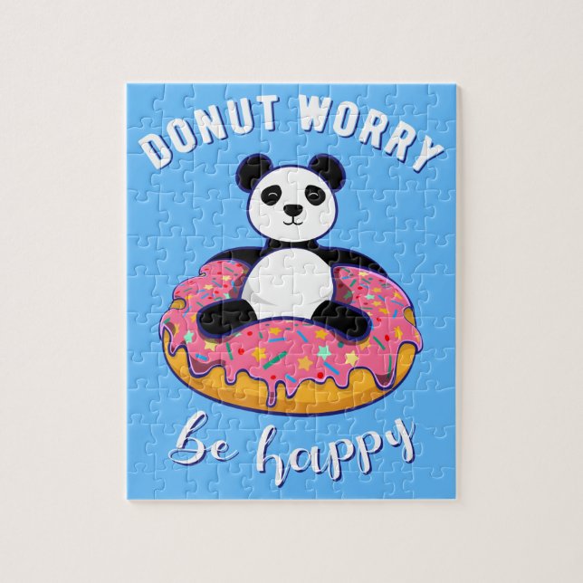 Donut Worry Be Happy II Puzzle (Vertikal)
