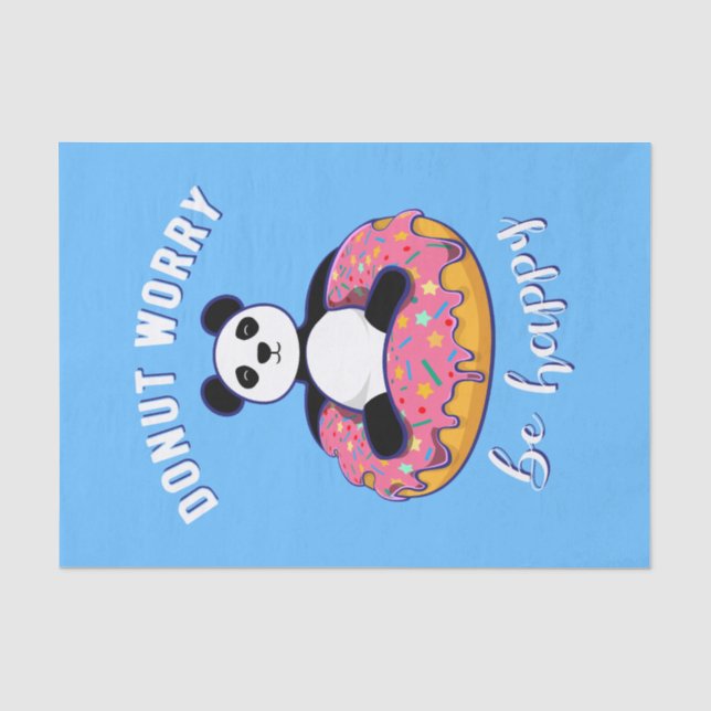Donut Worry Be Happy II Seidenpapier (Vorderseite)