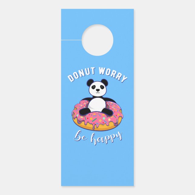 Donut Worry Be Happy II Türanhänger (Vorderseite)