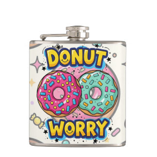 Donut Worry Flasche Flachmann