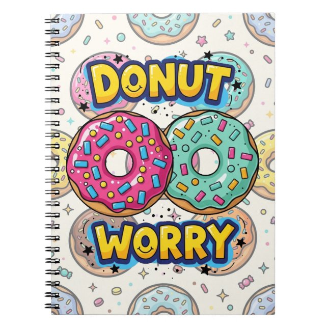 Donut Worry Notizblock (Vorderseite)