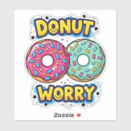 Donut Worry Vinyl Aufkleber