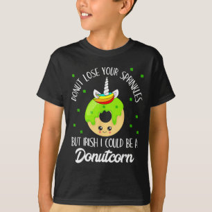 Donutcorn Lustig Süße Donut Einhorn Irischer St. P T-Shirt
