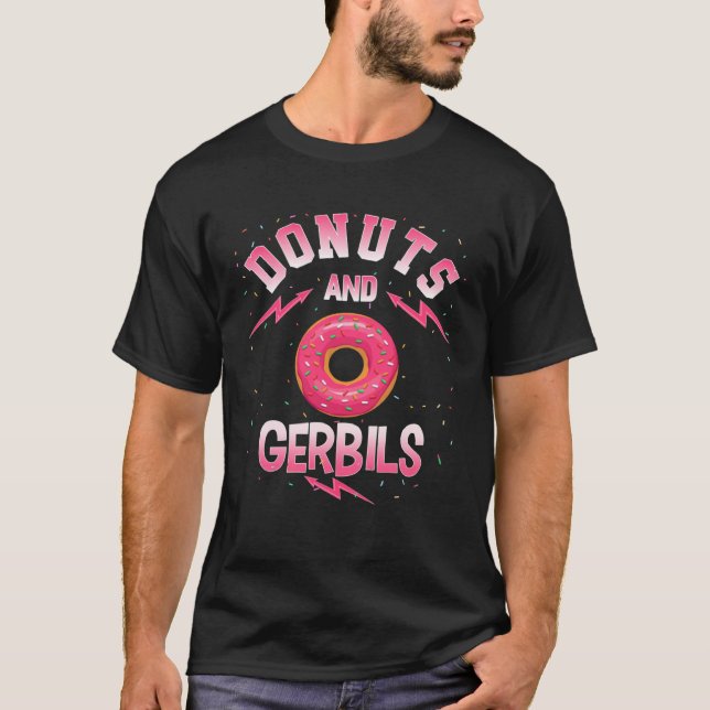 Donuts And GERBILS  Doughnut GERBIL T-Shirt (Vorderseite)