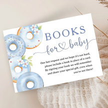 Donuts Baby Shower Boy Blue Books For Baby
