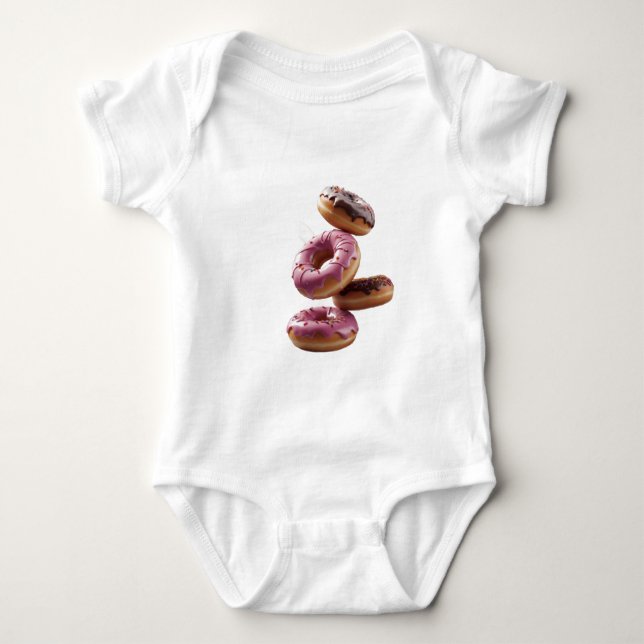 Donuts Baby Strampler (Vorderseite)