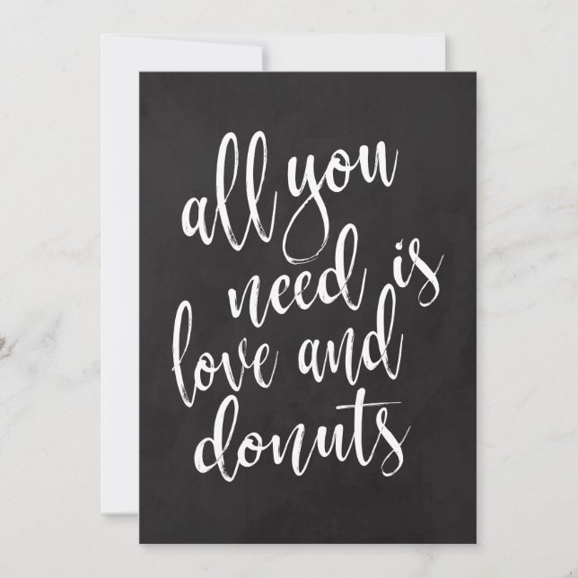 Donuts Bar bezahlbares Kalkboard (Vorderseite)