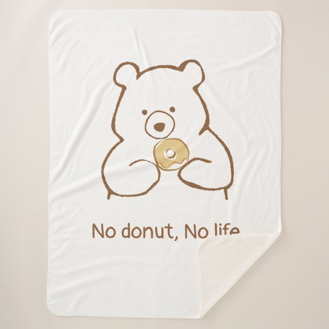 Donuts, Bären und ich  Sherpadecke (Vorderseite)