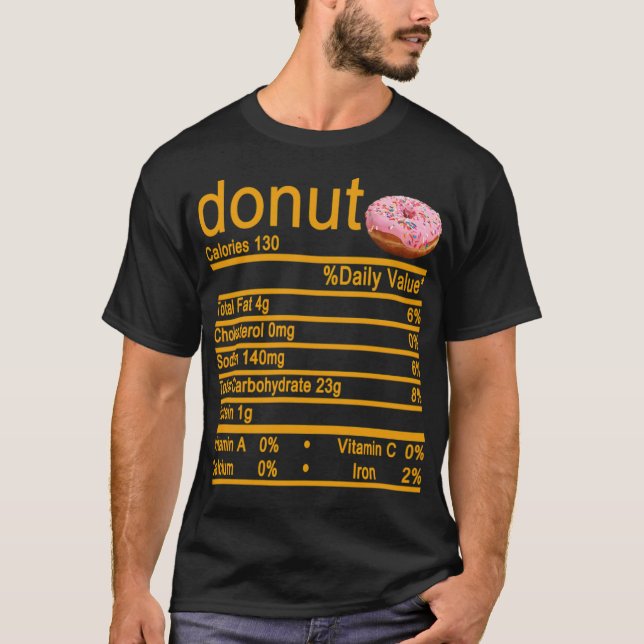 Donuts Bau-Backbake T-Shirt (Vorderseite)