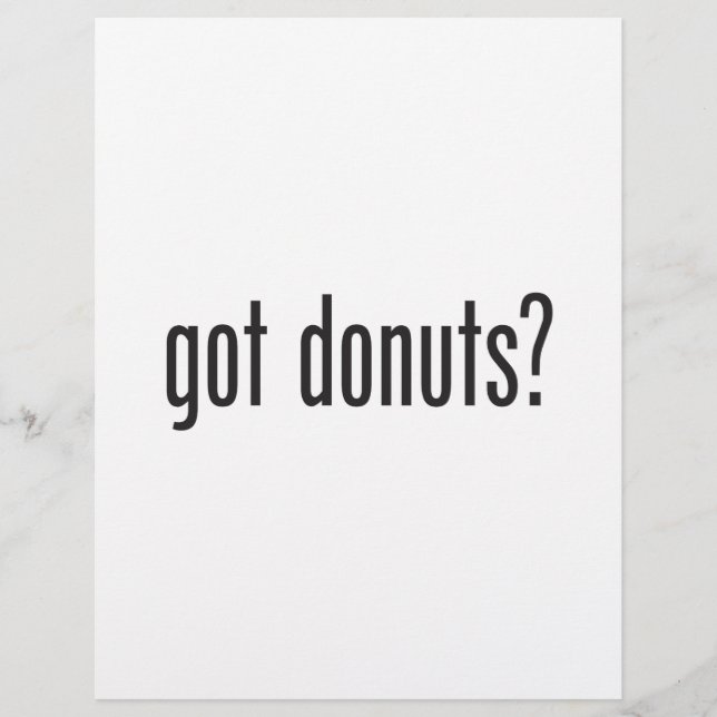 Donuts bekommen flyer (Vorne)