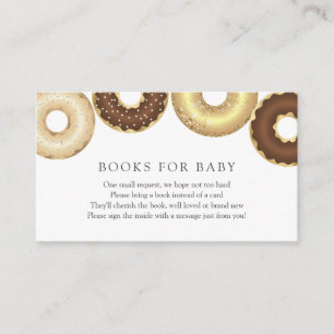 Donuts Bücher für die Beipackkarte für Kinder Begleitkarte