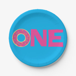 Donuts Colorful Doughnut1st Birthday Party Thema Pappteller