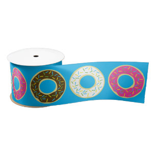 Donuts Colorful Doughnut 1 Geburtstag Party Thema Satinband
