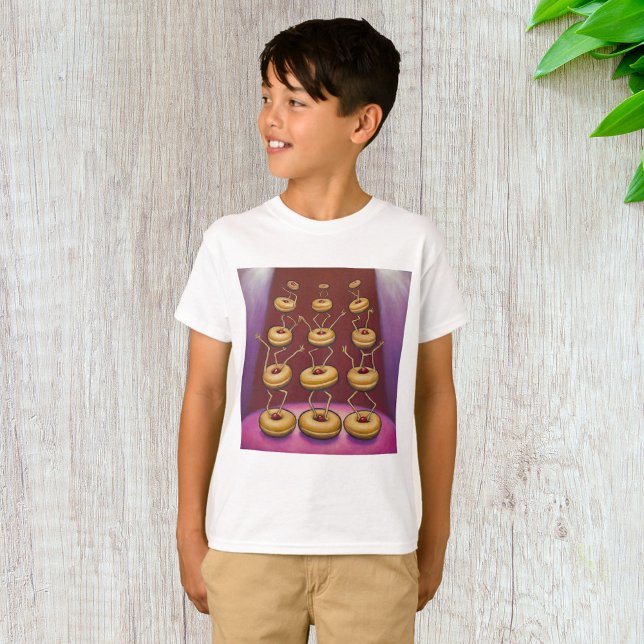 Donuts Dancing Whimsical Doughnut Zeichen T-Shirt (Von Creator hochgeladen)