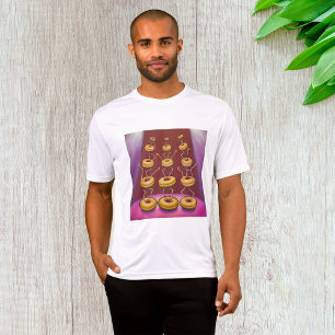 Donuts Darstellend Mens aktiv T-Shirt