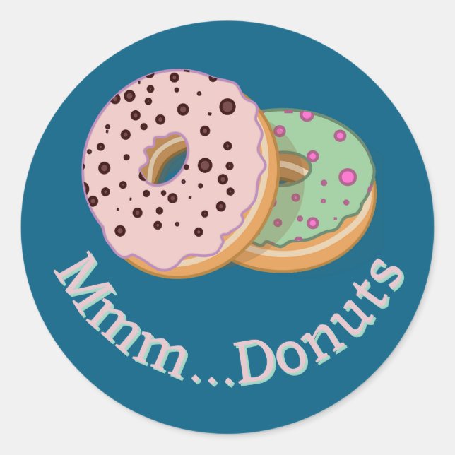 Donuts Design Sticker (Vorderseite)