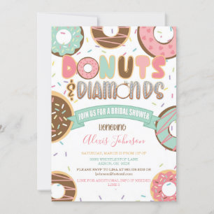 Donuts & Diamonds Bridal Dusche Einladung