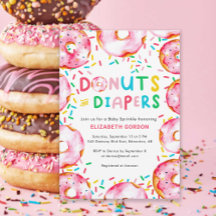 Donuts & Diapers Baby Sprinkle Niedlicher Spaß