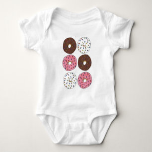 Donuts Doughnut Zuckerguss und Sprinkles Donut Foo Baby Strampler