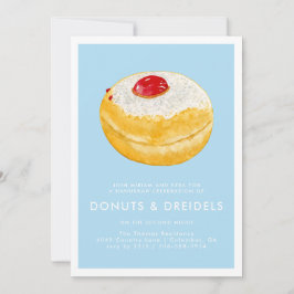 Donuts & Dreidels | Hanukkah-Party Einladung