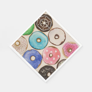 Donuts eine süße Leckerei Serviette