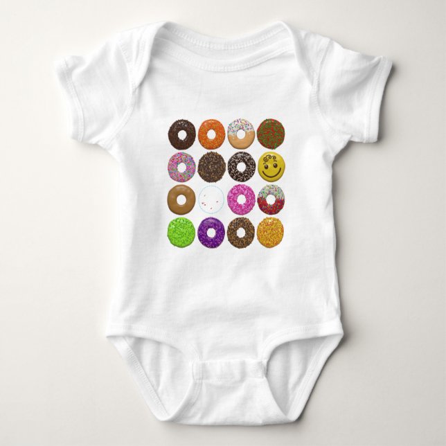 Donuts for all baby strampler (Vorderseite)