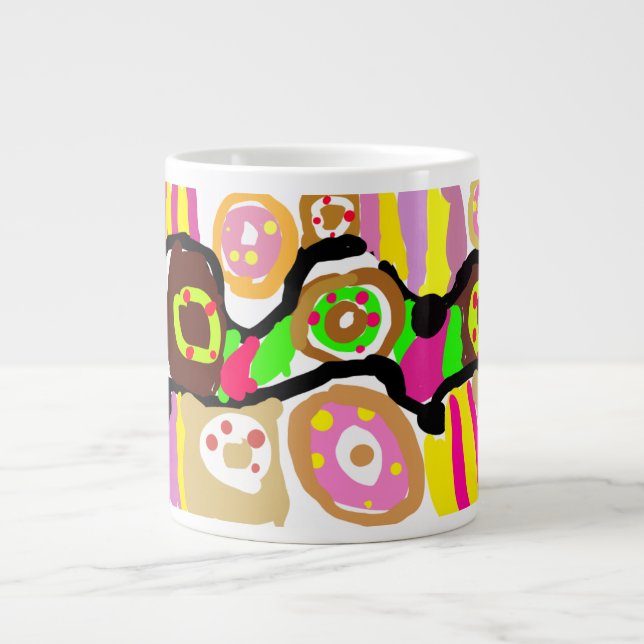 Donuts fun Jumbo-Tasse (Vorderseite)