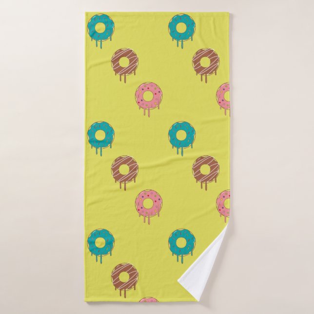 donuts fun snack badehandtuch (Badehandtuch)