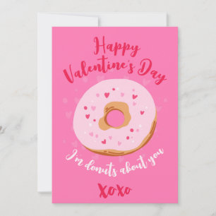 Donuts für dich XOXO Liebesherzen Valentinstag Ros Feiertagskarte