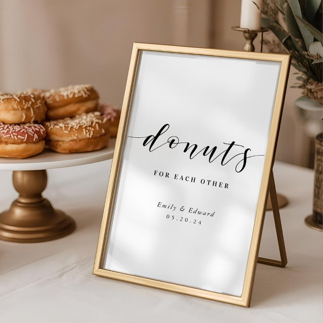 Donuts für jede andere Hochzeit Dessert Tafelzeich Poster (Von Creator hochgeladen)