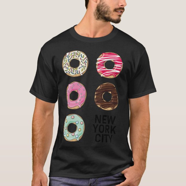 Donuts Geburtstagsjunge Zoo Geburtstag T-Shirt (Vorderseite)