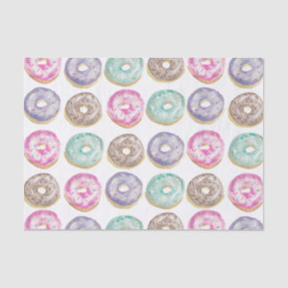 Donuts in Aquarellfarbe Seidenpapier