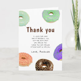 Donuts Kindergeburtstag Danke