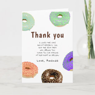 Donuts Kindergeburtstag Danke