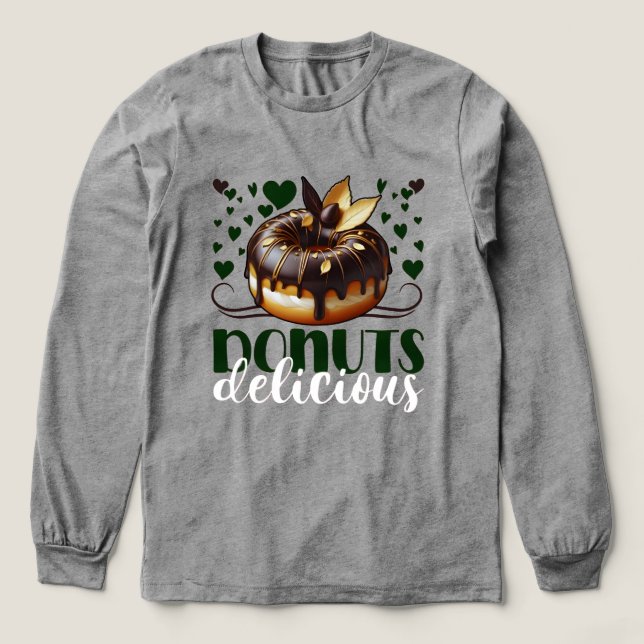 Donuts köstlich Tri-Blend shirt (Design Vorderseite)