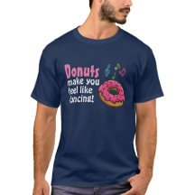 Donuts lassen den T - Shirt tanzen