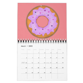 Donuts-Liebe Kalender