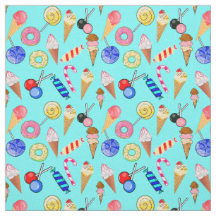 Donuts Lollipop Eiscreme Sweet Stoff