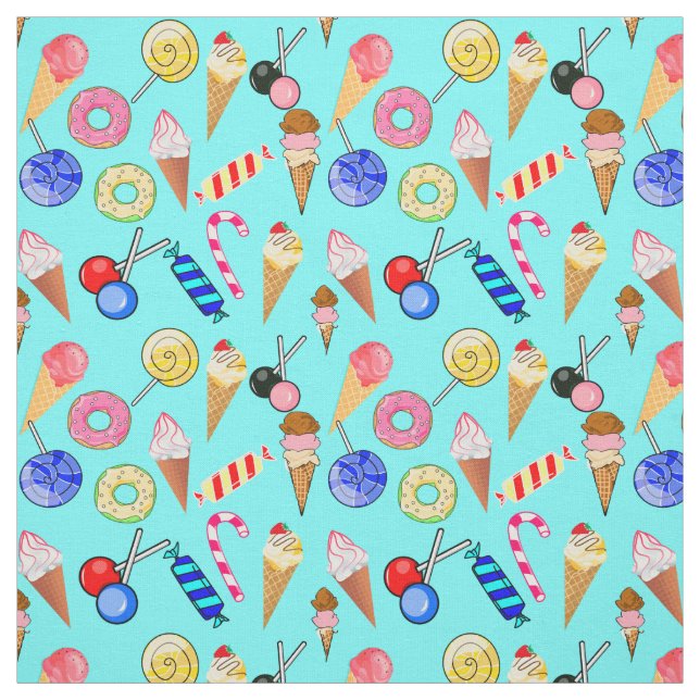 Donuts Lollipop Eiscreme Sweet Stoff (Muster)