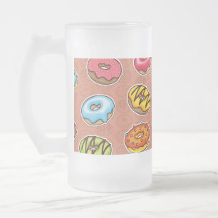 Donuts mattglas bierglas