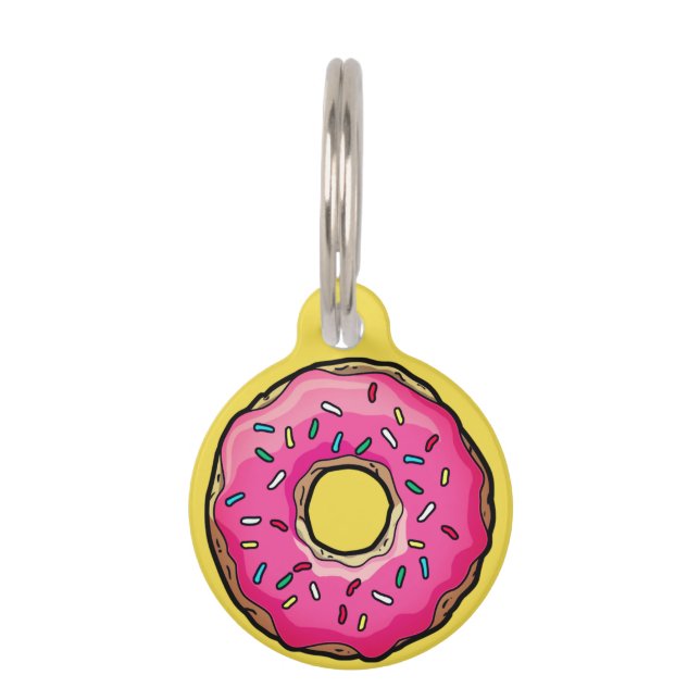 Donuts-Medaille Haustiermarke (Vorderseite)