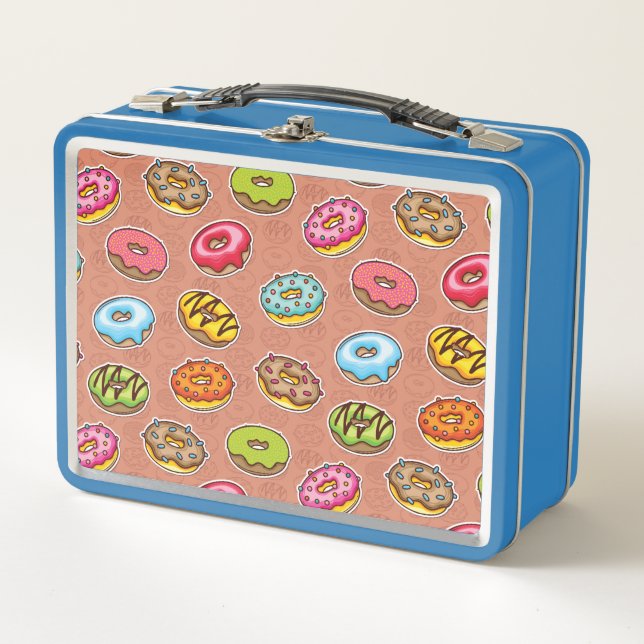 Donuts  metall brotdose (Vorderseite)