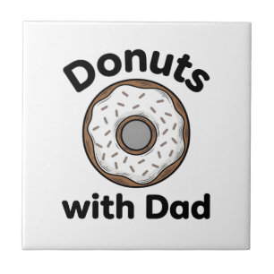 Donuts mit Papa Vintage Donut-Shirt-Design_1 Fliese