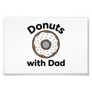 Donuts mit Papa Vintage-Donut-Shirt-Design_1 Fotodruck